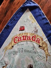 Vintage District Of Franklin Canada Scarf Winnipeg Alberta Calgary Edmonton
