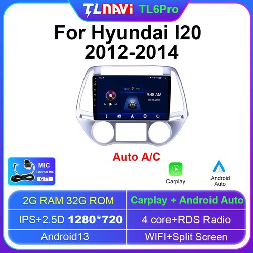 Android For Hyundai i20 2012 2013 2014 Wireless Carplay Car Stereo Radio GPS - Picture 34 of 40