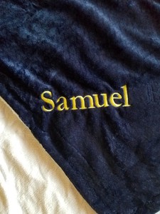 Pottery Barn Personalized Baby Blanket Samuel Ebay