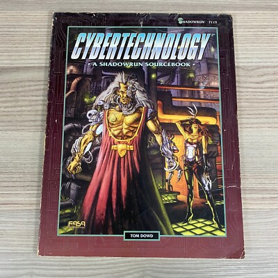 SHADOWRUN CYBERTECHNOLOGY 7119 FASA RPG 1995 SOFTBACK SOURCEBOOK ROLE-PLAY