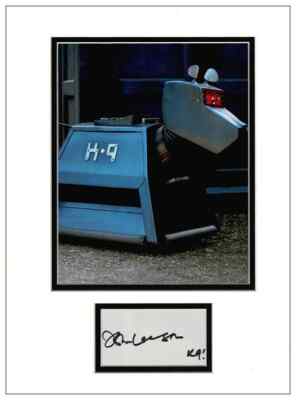 John Leeson Autogramm signed Display - Doctor Who Sammler zugelassen