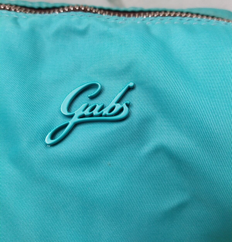 Gabs Turquoise Blue Nylon Zipper Closure Crossbody Shoulder Bag - Made In Italy - Picture 5 of 20