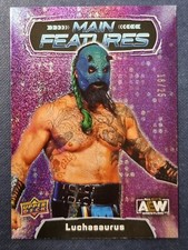2022 AEW Luchasaurus Main Features PURPLE /25 Trading Card Upper Deck #87905