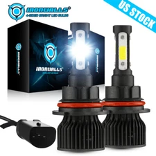 4-sides 9007 HB5 LED Headlight Bulbs Kit 2800000LM Hi/Lo Beam Super Bright White