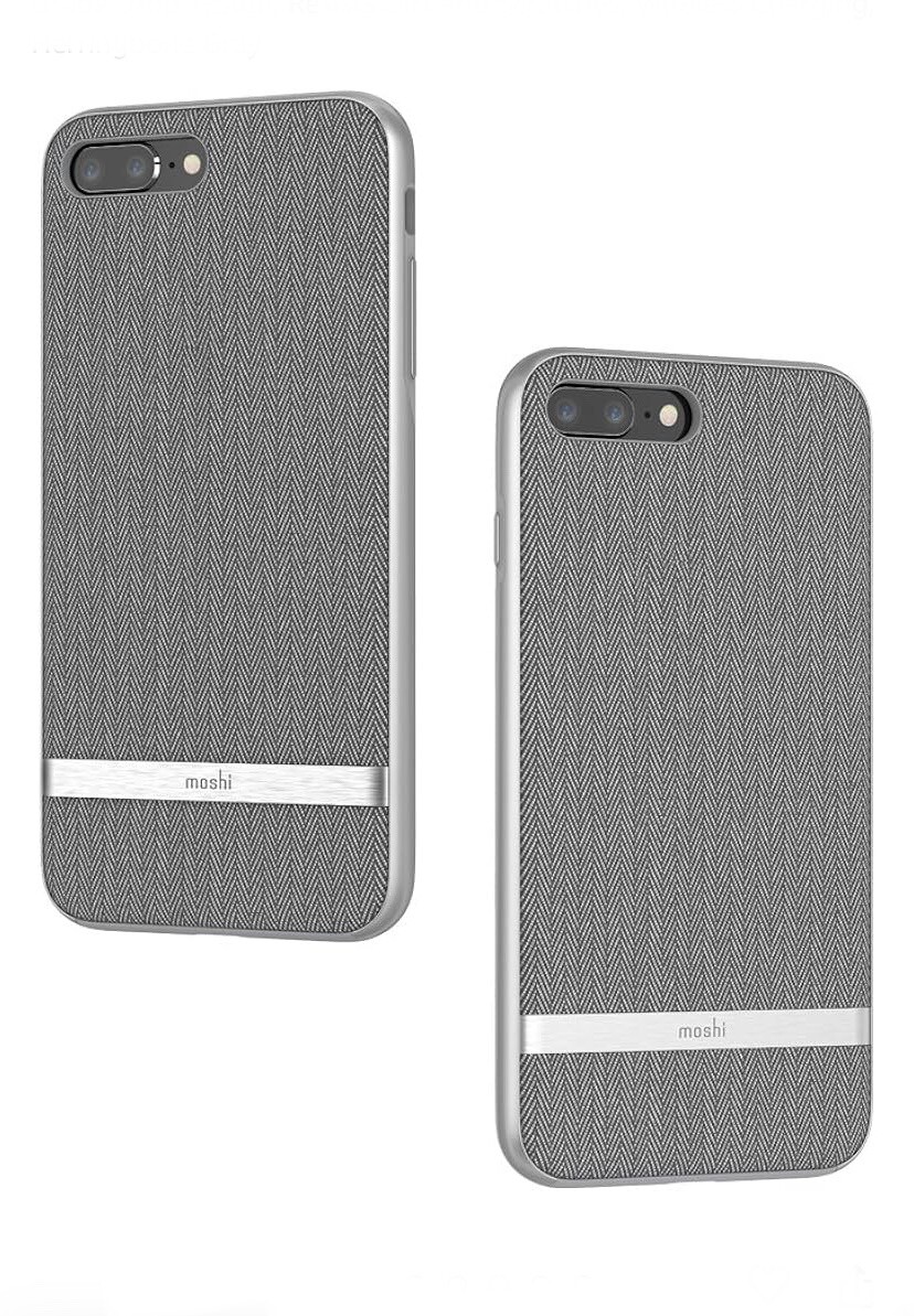 NEW Moshi Vesta Fabric Hardshell Case for iPhone 8+/7+ Herringbone
