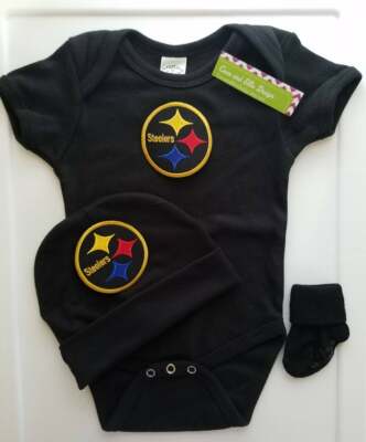 Steelers baby/newborn clothes Pittsburgh baby clothes Steelers baby shower 