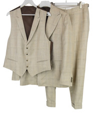 SUITSUPPLY La Spalla Ferrara Brescia Suit Men's UK 44 / uk 46 3 In 1 Plaid