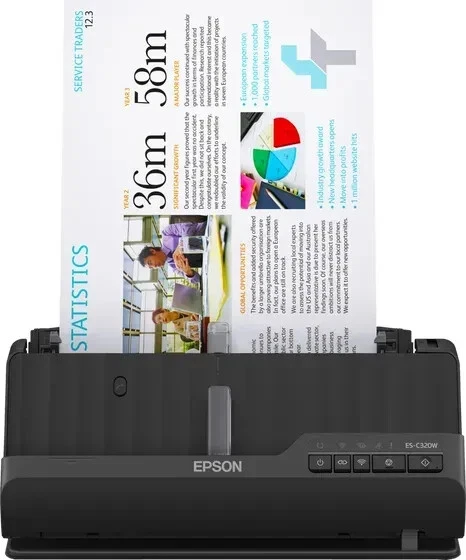 Epson WorkForce ES-C320W Dokumentenscanner WLAN Duplex ADF Beidseitiges Scannen