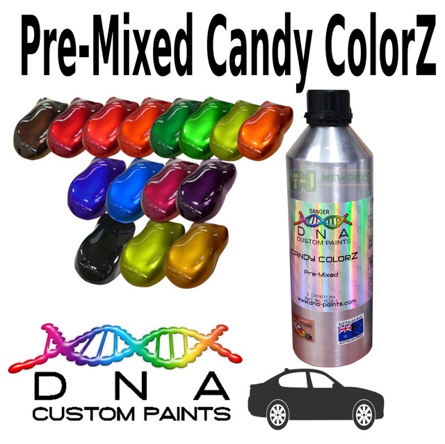 DNA Candy Blood Red 1lt Pre Mixed Paint Colorz Custom Paints Pc05 1