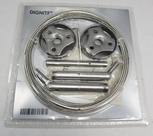 Ikea Dignitet Curtain Hanging Kit Wire 197 Stainless Steel Nip Ebay Image Is Loading Ikea Dignitet Curtain Hanging Kit Wire 197 034