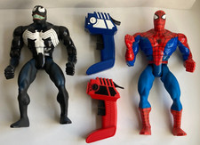 '96 Marvel VTG TALKING & MOTION Spiderman vs Venom Big Time Action Hero Toy Biz