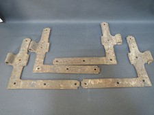 Lot d'anciennes charnières de porte de grange déco chalet ferme 19ème