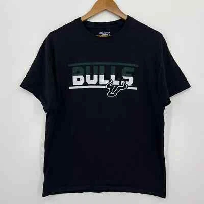 Champion T-Shirt Men's Size L Black South Florida Bulls NCAA Short Sleeve Logo - Image 1 of 4