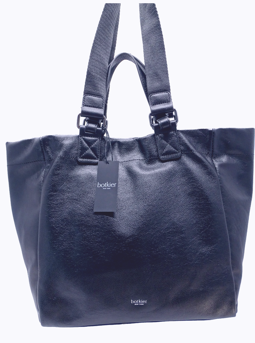 BOTKIER NEW YORK: BLACK SOFT FINE LEATHER BEDFORD ORIG