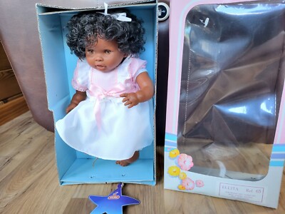 Vintage VICMA ELLITA African American 16'' Doll Spain