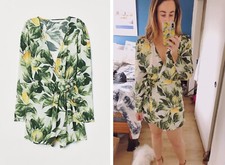 Pagliaccetto scollo a V H&M HM SUMMER LEMON bianco limoni stile moda primavera