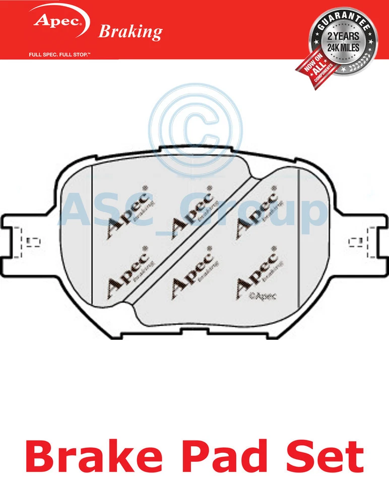 Jeu De Plaquettes De Frein Avant Apec Qualité OE Remplacement PAD1180 - Photo 1/1