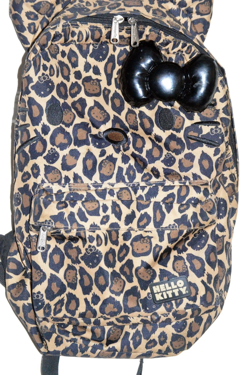 Loungefly Sanrio Hello Kitty Backpack Leopard Black