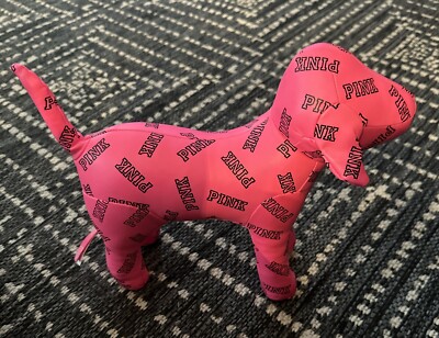 Victoria's Secret VS “ PINK “ Hot Pink Plush Dog Large 10