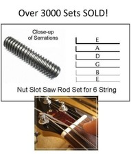GeetarGizmos 6 String Guitar NUT SLOT SAW ROD...