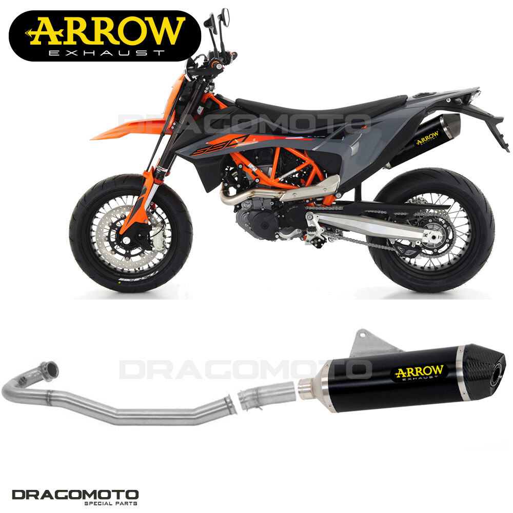 Full exhaust KTM 690 SMC R 2019 2020 ARROW ALU Black CC RACE-TECH