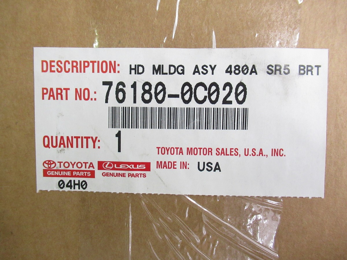 Genuine OEM Toyota 76180-0C020 Chrome Hood Bulge Grille Assy 2014