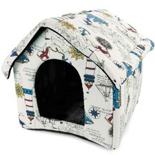 MarinaLove - Niche pour Chien et Chat Mobile Taille L 38 cm x 35 cm x 33 cm