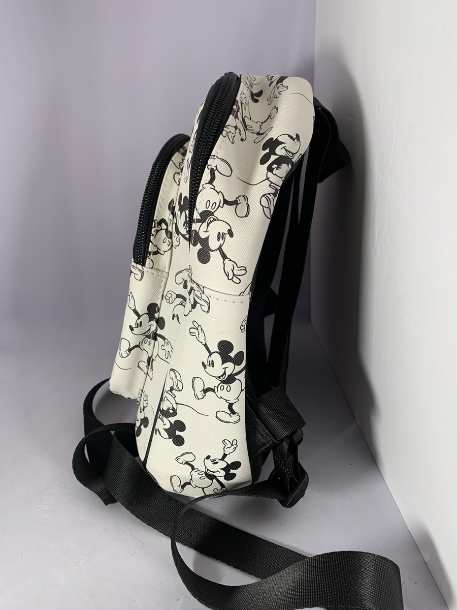 Disney Mickey Mouse Mini Backpack 8x11 Black & White | eBay