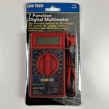 Cen-Tech 7 Function Digital Multimeter Tester Multi-tester NIB AC/DC volt