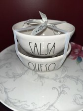 Rae Dunn Salsa and Queso Bowls-NWT