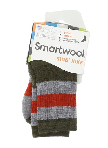 Smartwool Hike Loden Medium Crew One Pair Sock Kids Size L L73409 - Picture 2 of 2