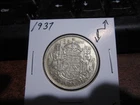 1937 - Canada half dollar - Silver - Canadian 50 cent
