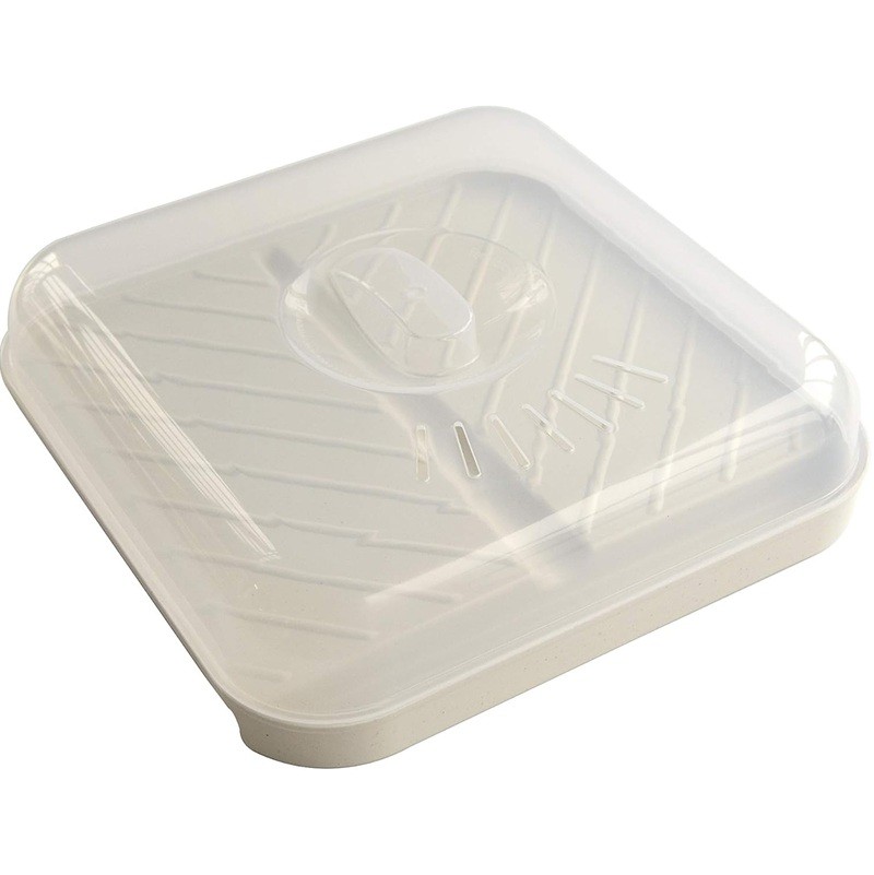 Nordic Ware Microwave Bacon Crispy Cooker Tray with Cover Slanted Bacon Meattray