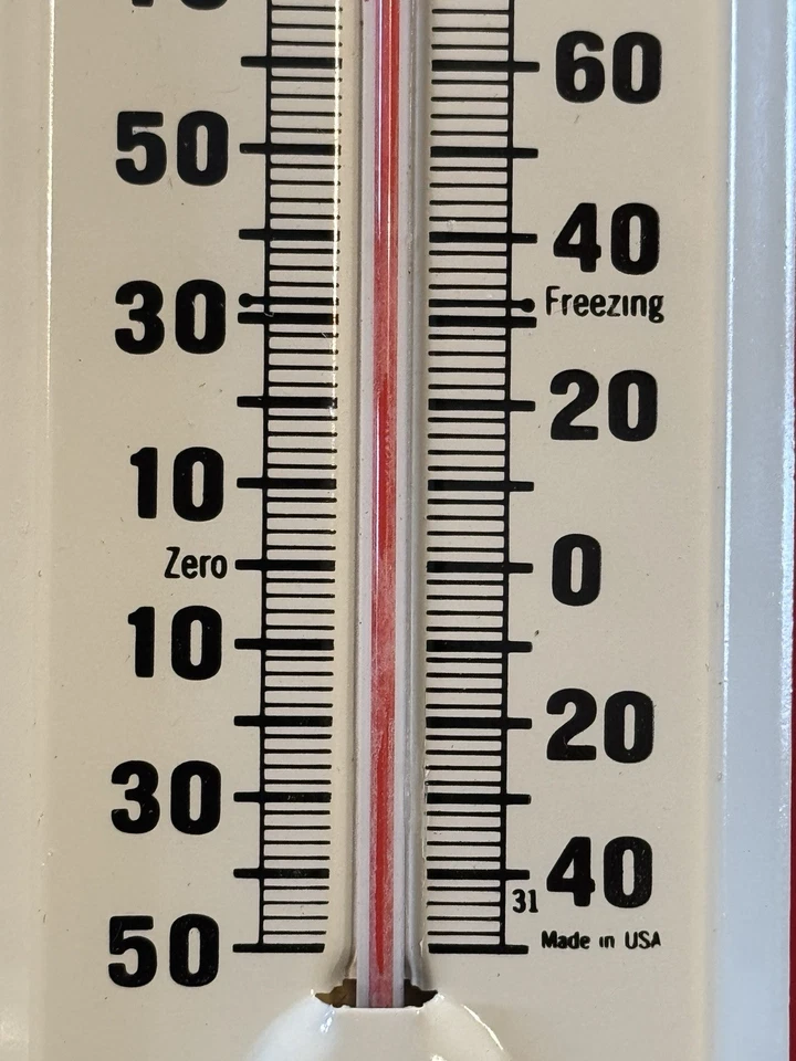TERMÔMETRO DE METAL VINTAGE MASSEY-HARRIS 44 Vendas e Serviço - EUA - Imagem 4 de 4