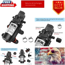 Durable 12V DC Diaphragm Sprayer Pump - 165ft Lift, Perfect for Outdoor Use