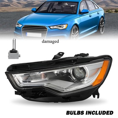 For 2012-2015 Audi A6 S6 HID w/o AFS LED DRL Projector Driver Side Headlight