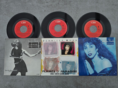 3x7''- Jennifer Rush - If You're Ever Lose My Love/Flames Of Paradise/You're My