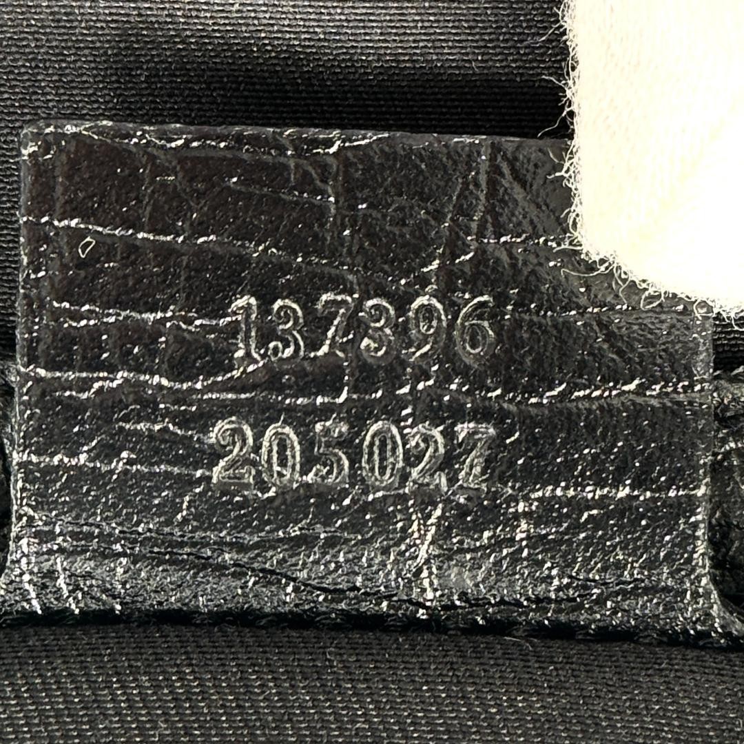 Gucci Mini Tote Bag GC Pattern Black Leather Authentic Excellent Condition thumbnail 12