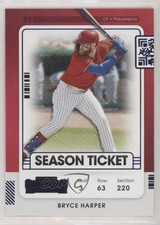 2021 Panini Contenders Season Ticket Blue Bryce Harper #99 04cw