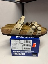 Birkenstock Women's Franca Tobacco Brown Leather Regular Width New