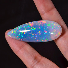20 Ct Natural Ethiopian Fire Opal Certified Play of Color Pear Cut LooseGemstone