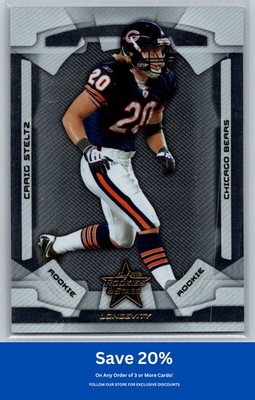 Craig Steltz Rookie 2008 Leaf Rookies & Stars Longevity #127 #/999 Chicago Bears