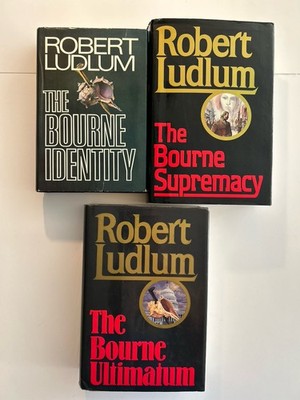Robert Ludlum Jason Bourne Trilogy Lot of 3 (First Ed. HC)