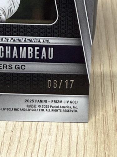 Bryson DeChambeau 2025 Panini Prizm Golf LIV FOTL Green Prizm AUTO PGA SSP /17 - Picture 4 of 5