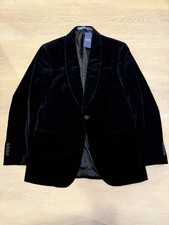 New Polo Ralph Lauren Velvet Shawl Tuxedo Jacket 40L - Made In Italy NWT