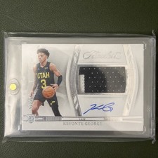 2023-24 Panini Flawless Horizontal Patch Autographs Keyonte George /25 Rookie