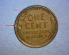 1942 LINCOLN CENT🌟DEFECTIVE PLANCHET🌟PEELED LAMINATION REVERSE  ERROR🌟