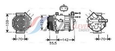 AVA Clever Choice Kompressor Klimaanlage ** CLEVER FIT ** OLAK447 12V für OPEL