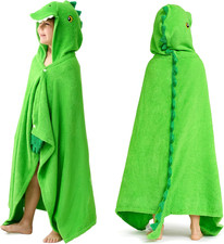 Dinosaur Hooded Towel Kids 100 Cotton 30  x50  Bath Beach Pool Poncho Boys Girls