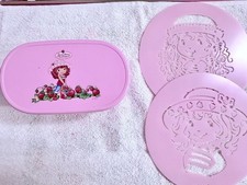2008 Strawberry Shortcake Melamine Bento Box  Stencils